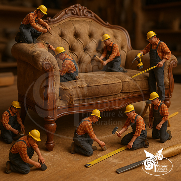 خدمات حرفه‌ای تعمیر مبلمان در تهران